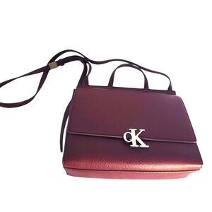 Calvin Klein Rich Burgundy Satchel